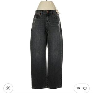 Madewell Women's Dark Gray Straight Leg Jeans